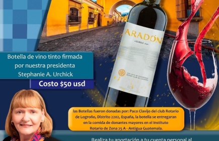 Vino solidario ARADÓN en el Instituto de RI en Guatemala